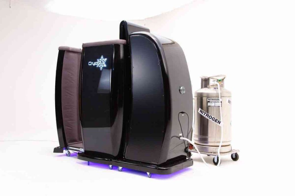 Camera CryoStar nera con serbatoio di azoto
