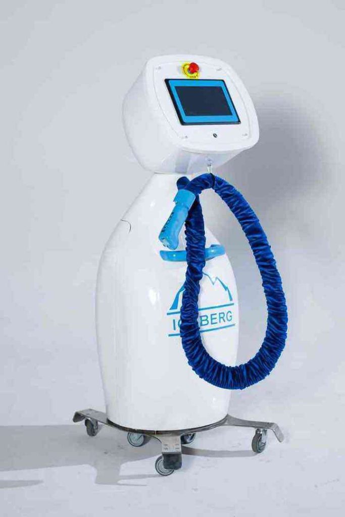 Iceberg 25L bianco con tubo flessibile blu