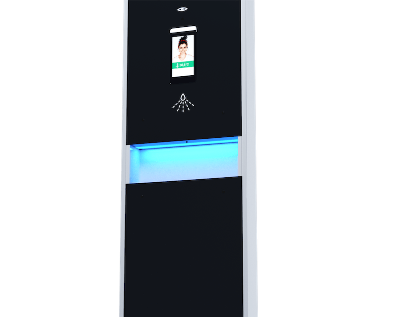 Dettaglio del dispenser della stazione MedSaniStar