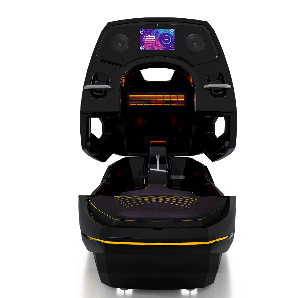 Cyclette InfraStar aperta, vista frontale