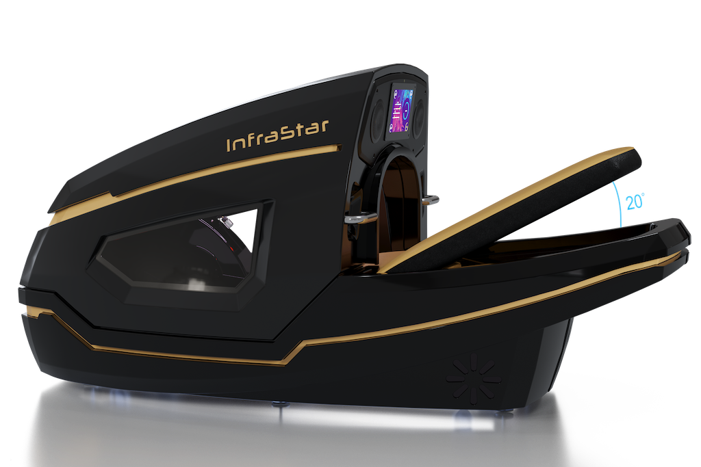 Cyclette InfraStar con inclinazione regolabile a 20 gradi