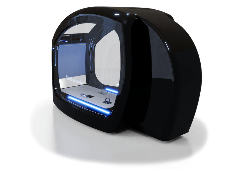 Capsula HotCRYO nera, vista prospettica