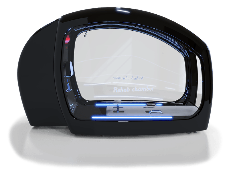 Capsula HotCRYO nera, finestra laterale