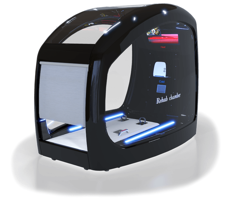 Capsula HotCRYO nera con luci LED
