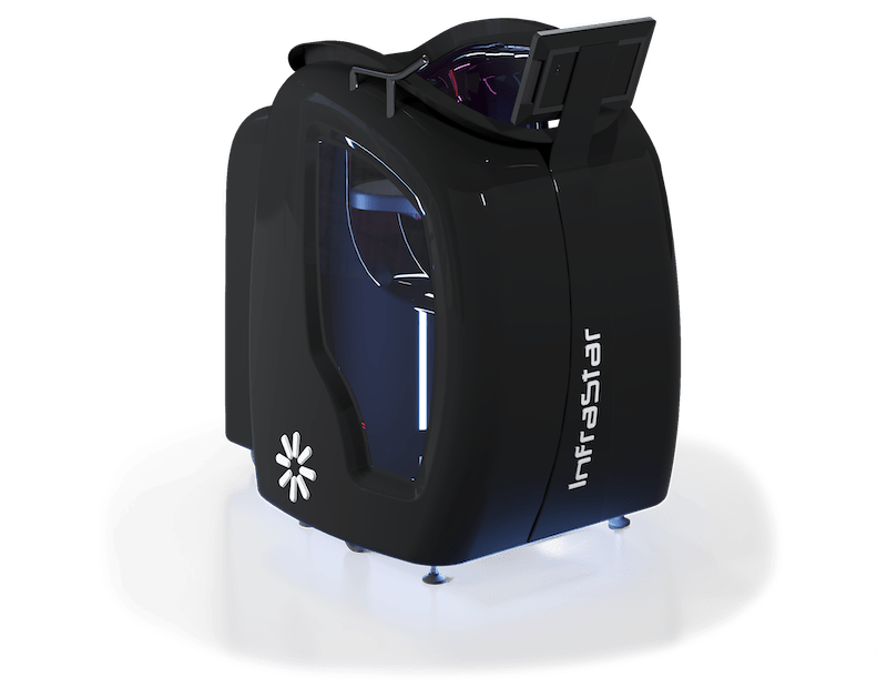 Cyclette InfraStar Sole nera, vista laterale