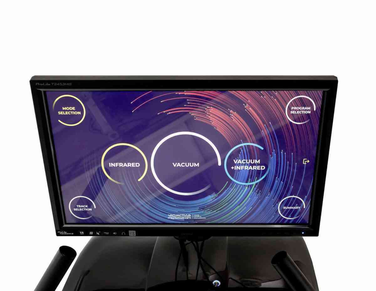 Touchscreen con menu delle modalità infrarossi, vuoto e programmi