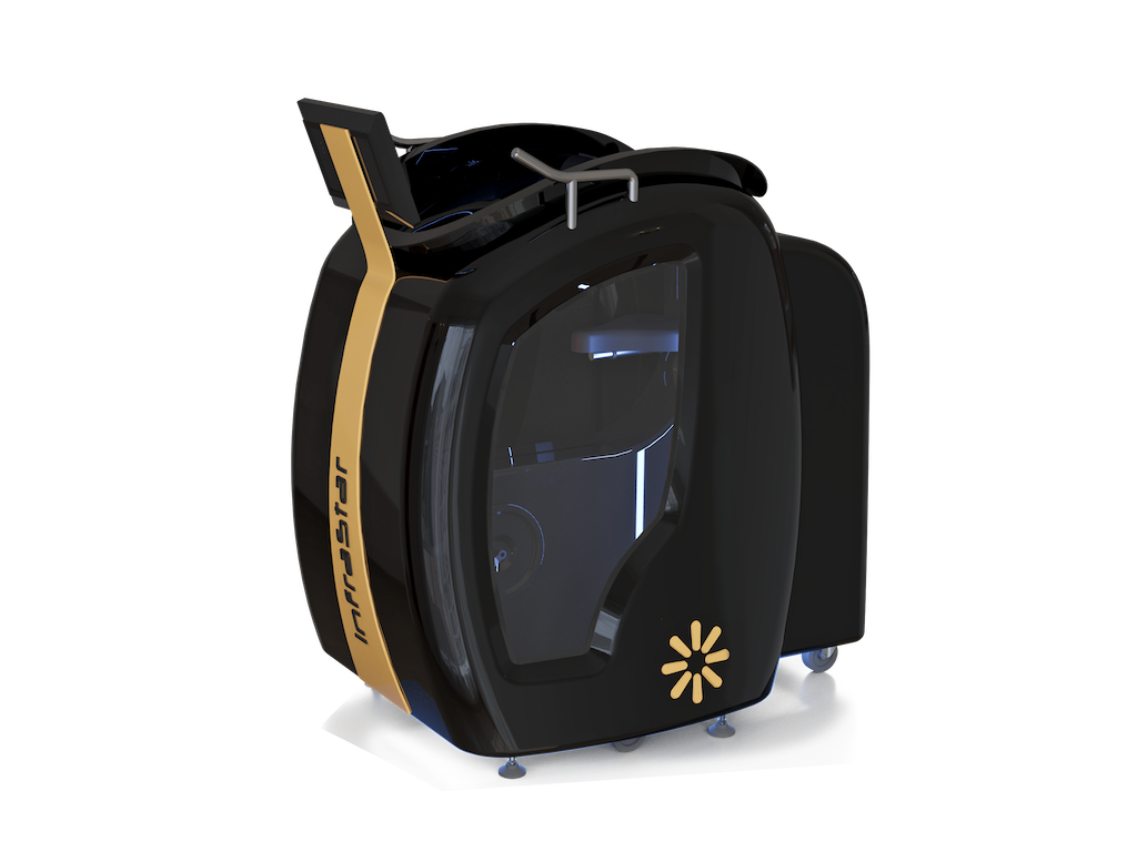 Cyclette InfraStar Sole con capsula nera e dettagli dorati