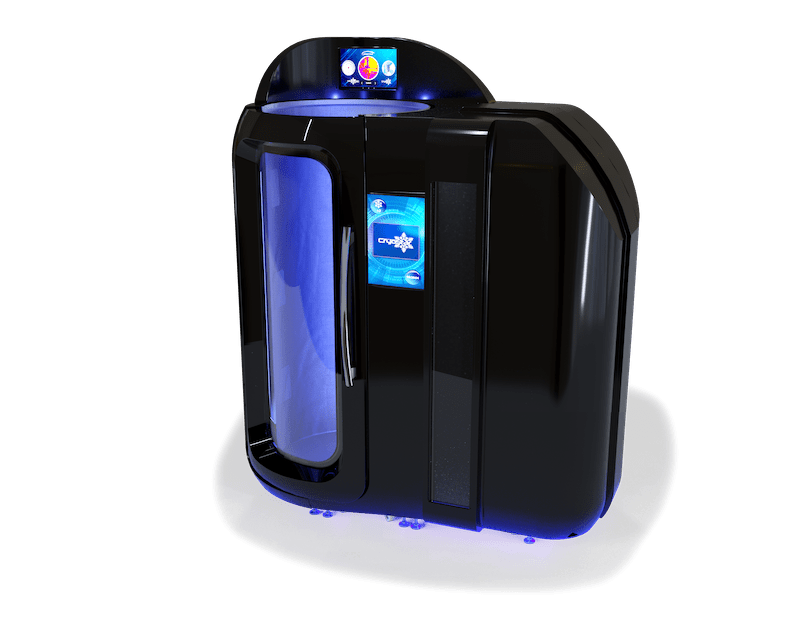 Camera CryoStar nera con monitor superiore