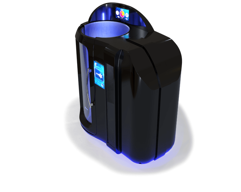 Camera CryoStar nera a testa aperta