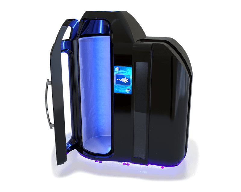 Camera Antarctica WBC nera con porta aperta