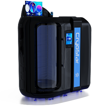 Camera crioterapica elettrica Antarctica nera con pannello CryoStar