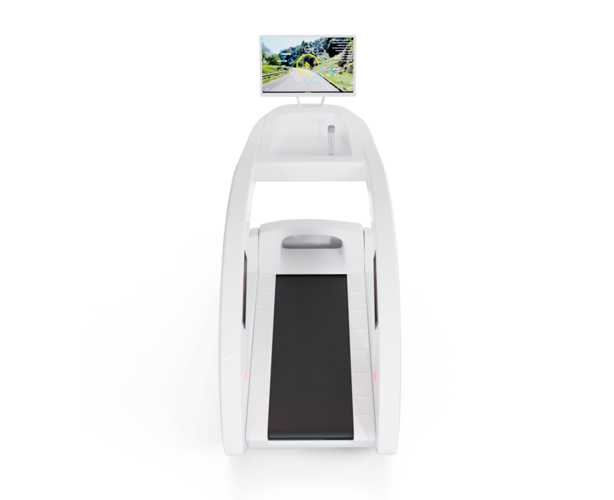 Tapis roulant a infrarossi InfraRunick bianco, vista frontale