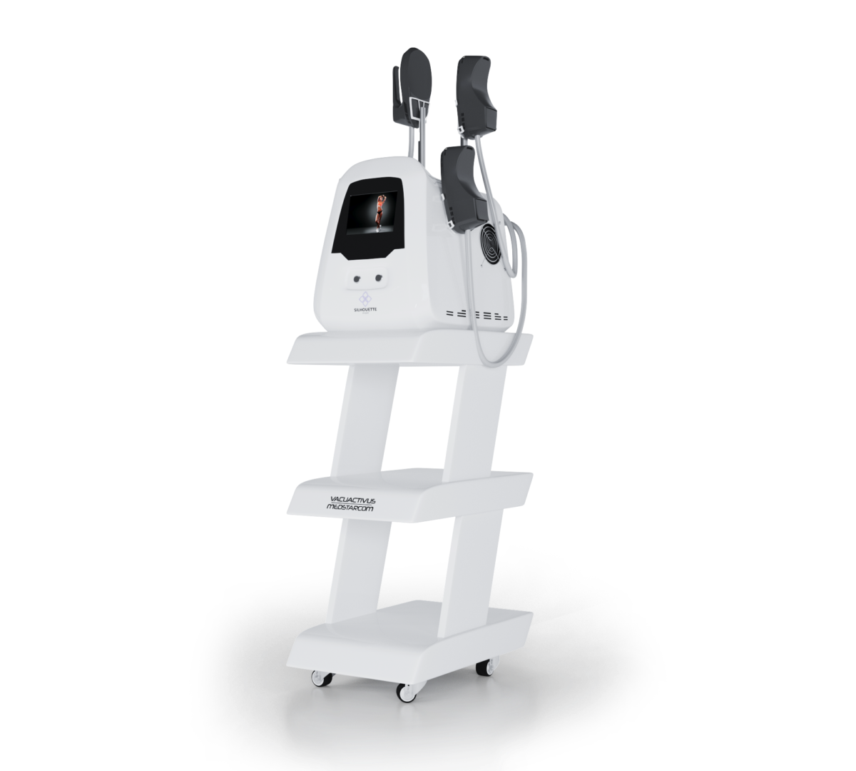Silhouette Shaper EMS bianco su carrello