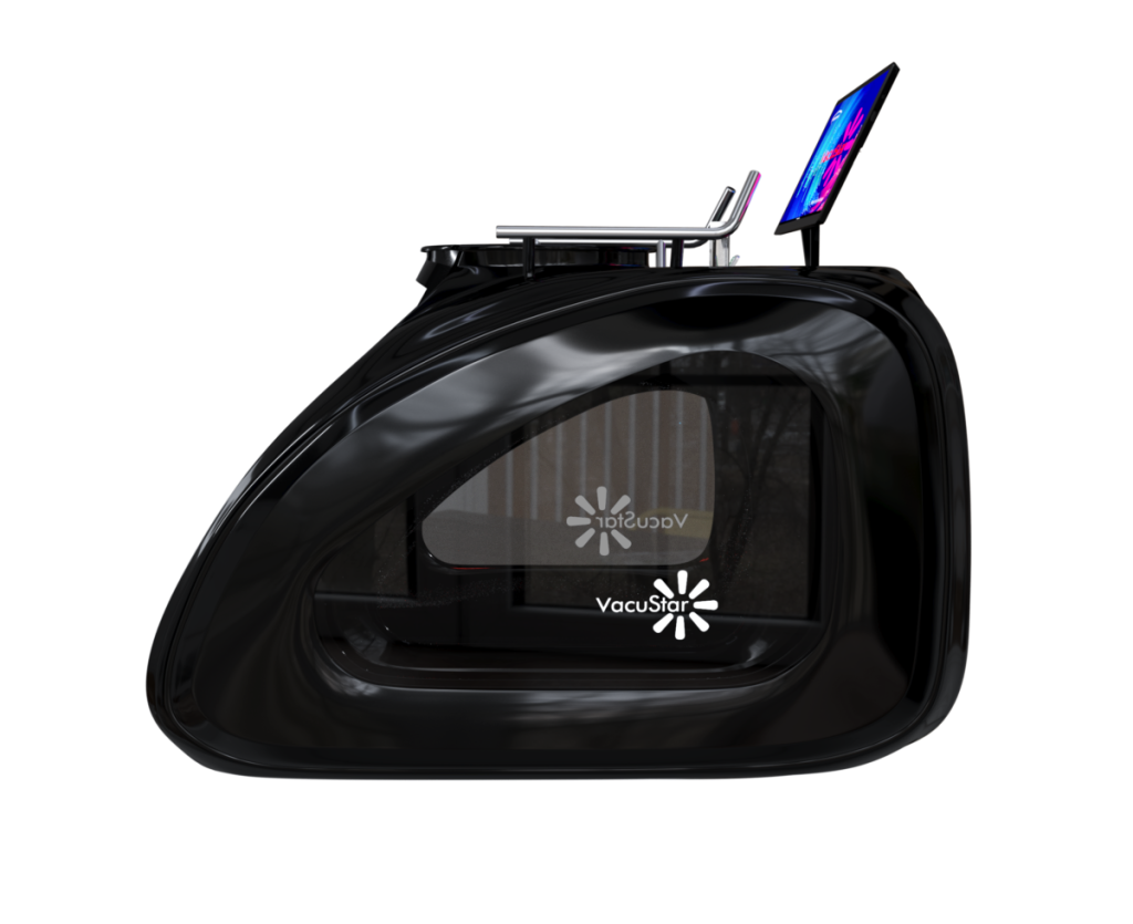 Tapis roulant VacuStar Dream nero, vista laterale