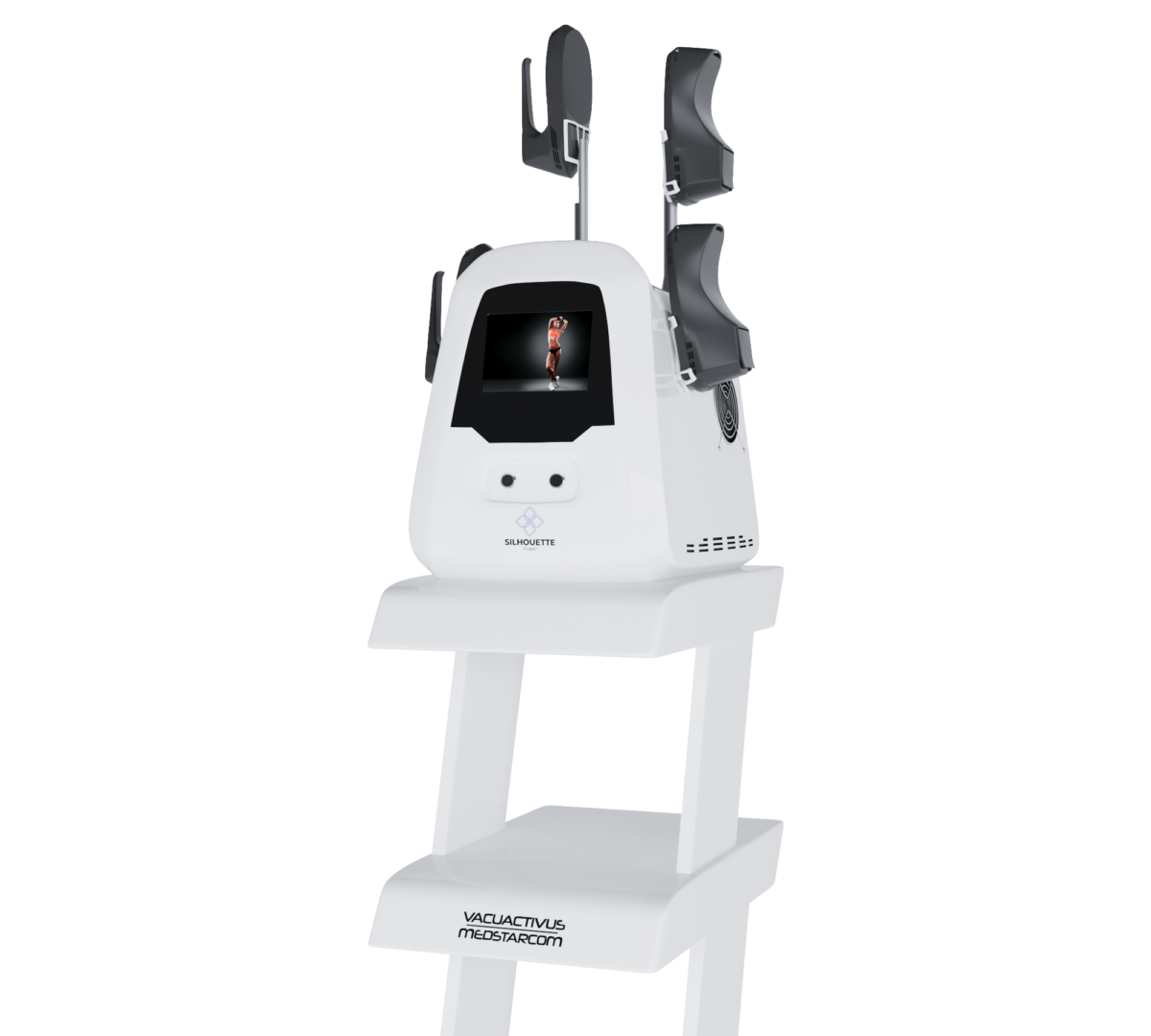 Dettaglio del display del Silhouette Shaper EMS bianco