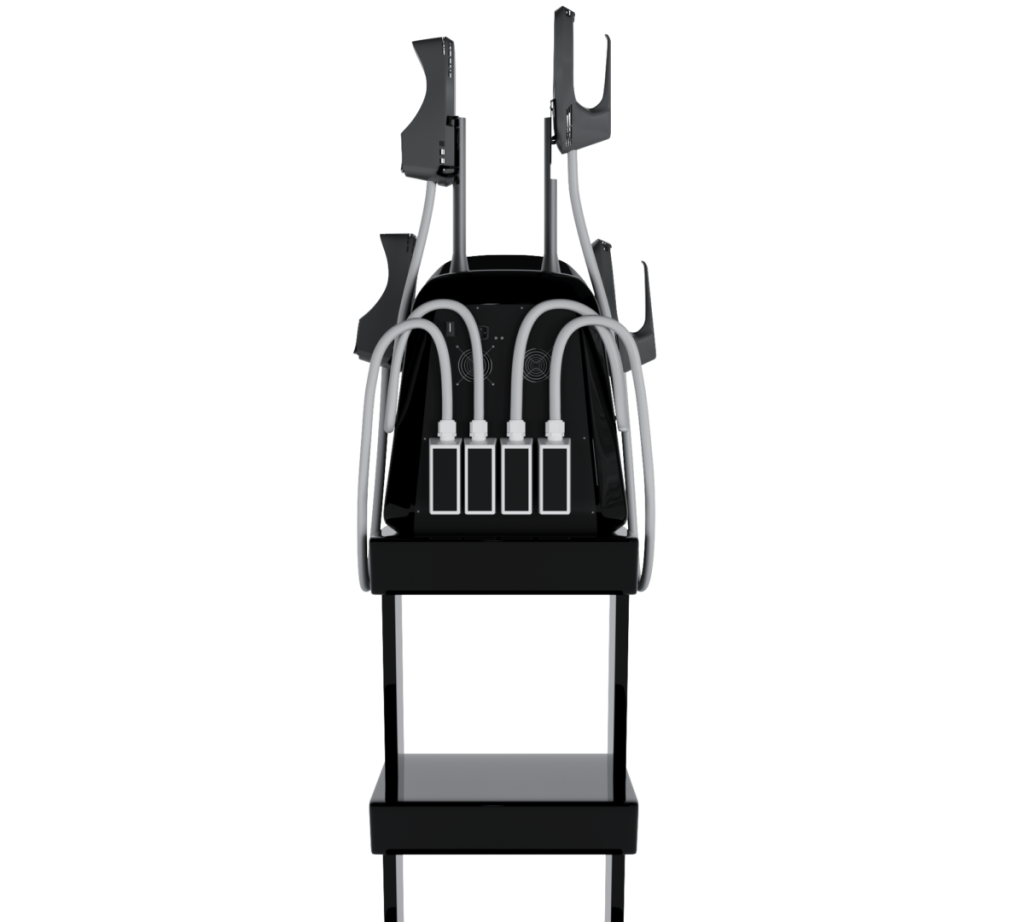 Silhouette Shaper EMS nero, vista frontale