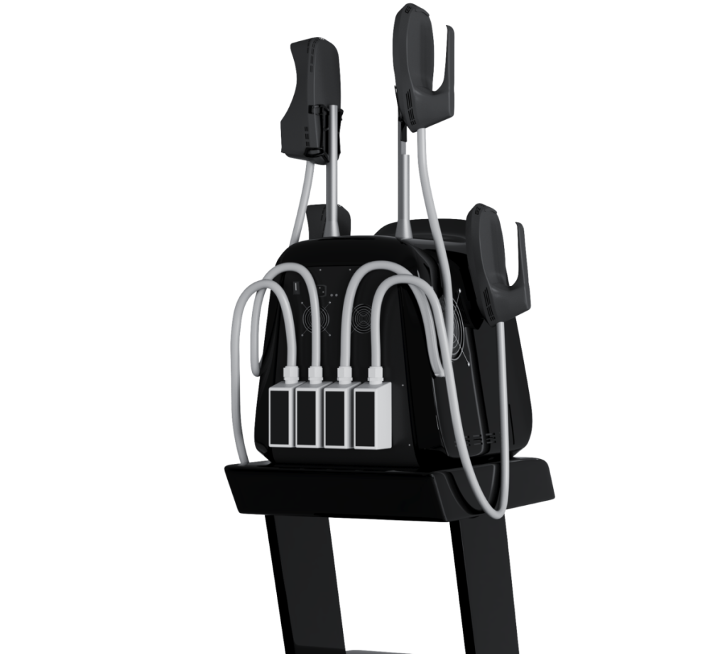 Dettaglio degli applicatori del Silhouette Shaper EMS