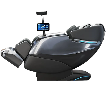 Poltrona massaggiante De-Stress Lounge grigia con monitor