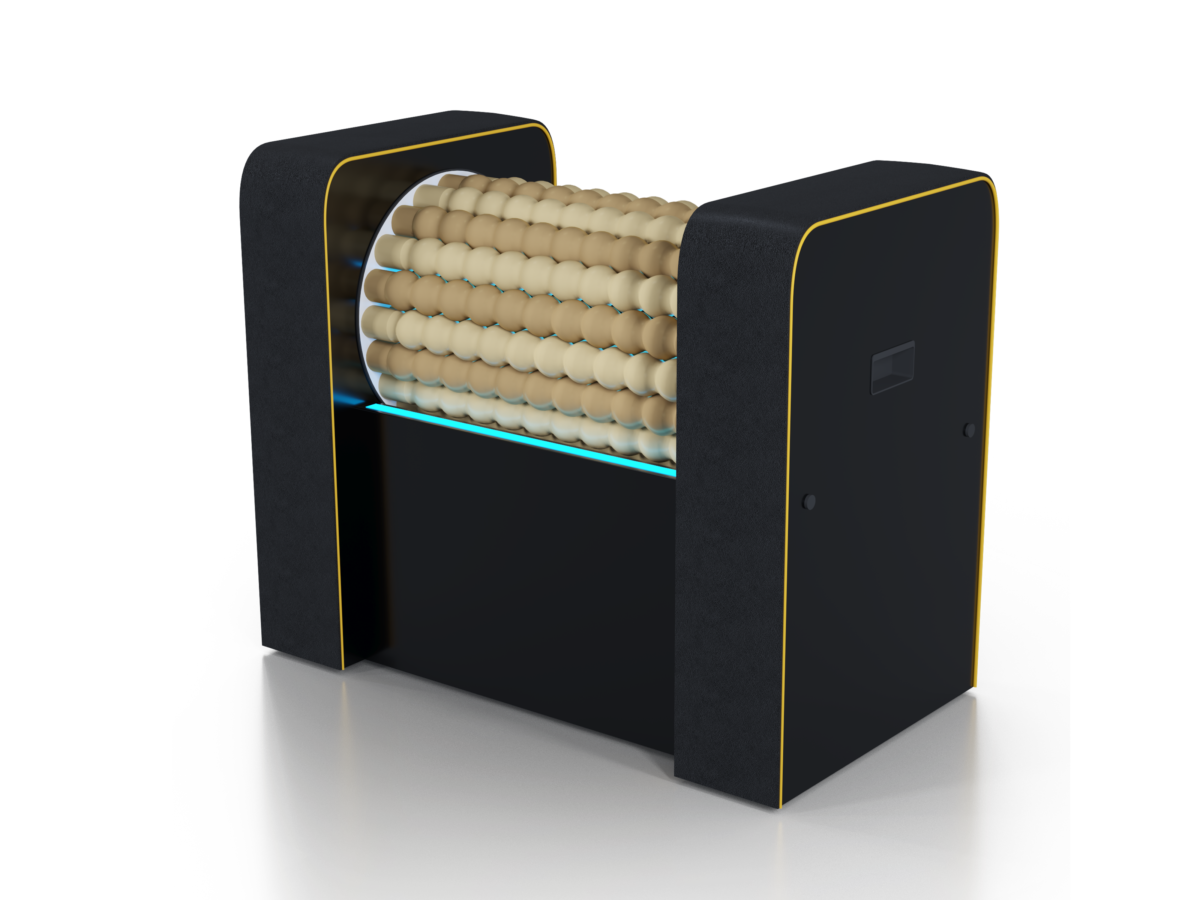 RollStar Mini SQ nero con profilo giallo