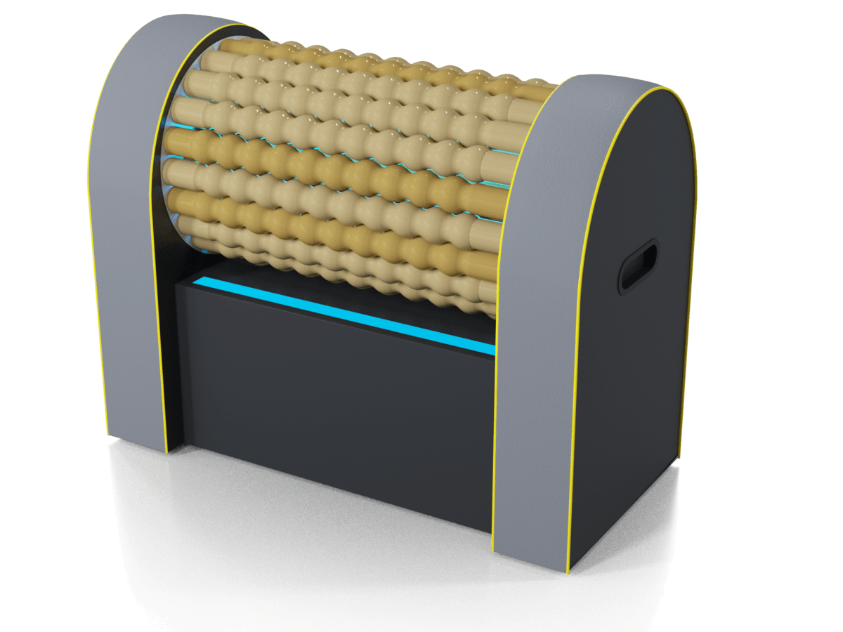 RollStar Mini S nero e grigio, vista prospettica