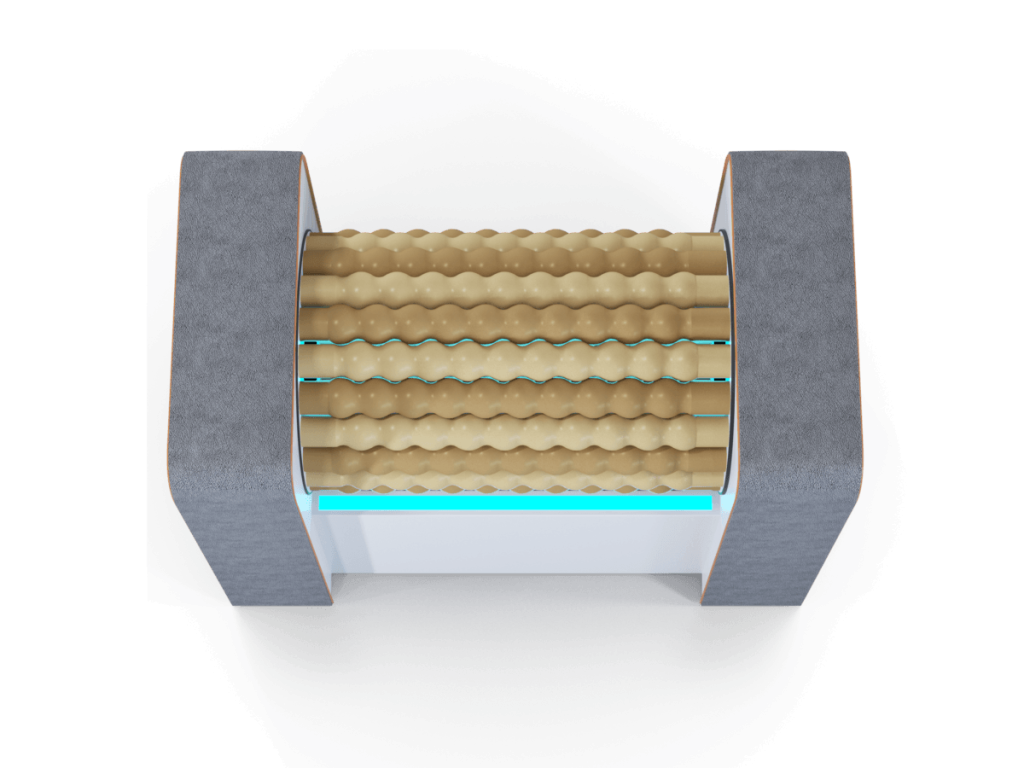 RollStar Mini SQ grigio e bianco, vista frontale