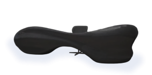 Chaise longue di design nera per centri benessere