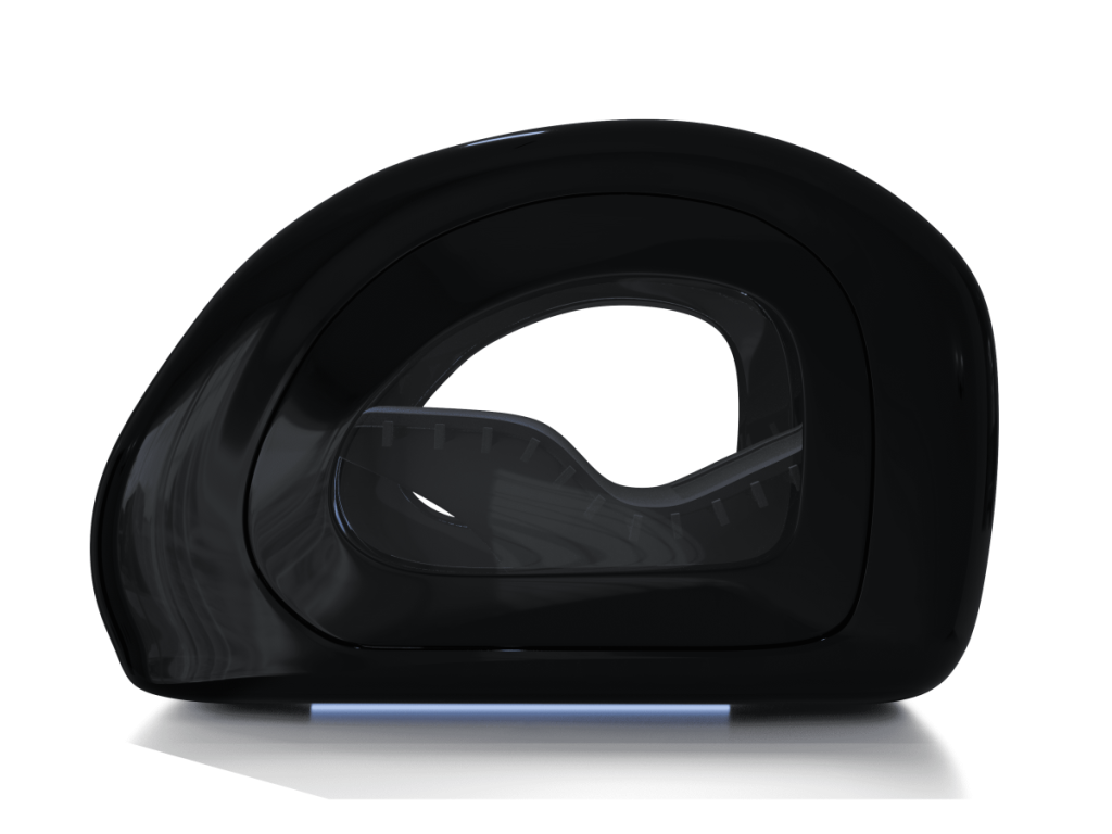 Capsula Revique HaloX nera, vista laterale