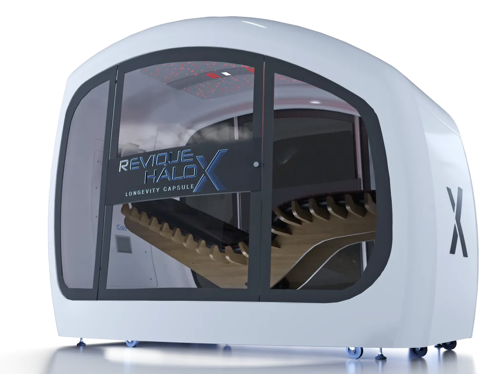Capsula Revique HaloXL bianca, vista frontale