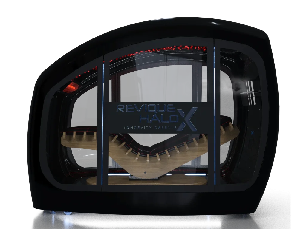 Capsula Revique HaloXL nera, vista frontale