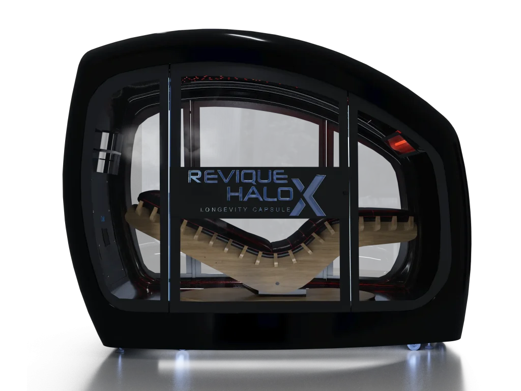 Capsula Revique HaloXL nera, vista frontale