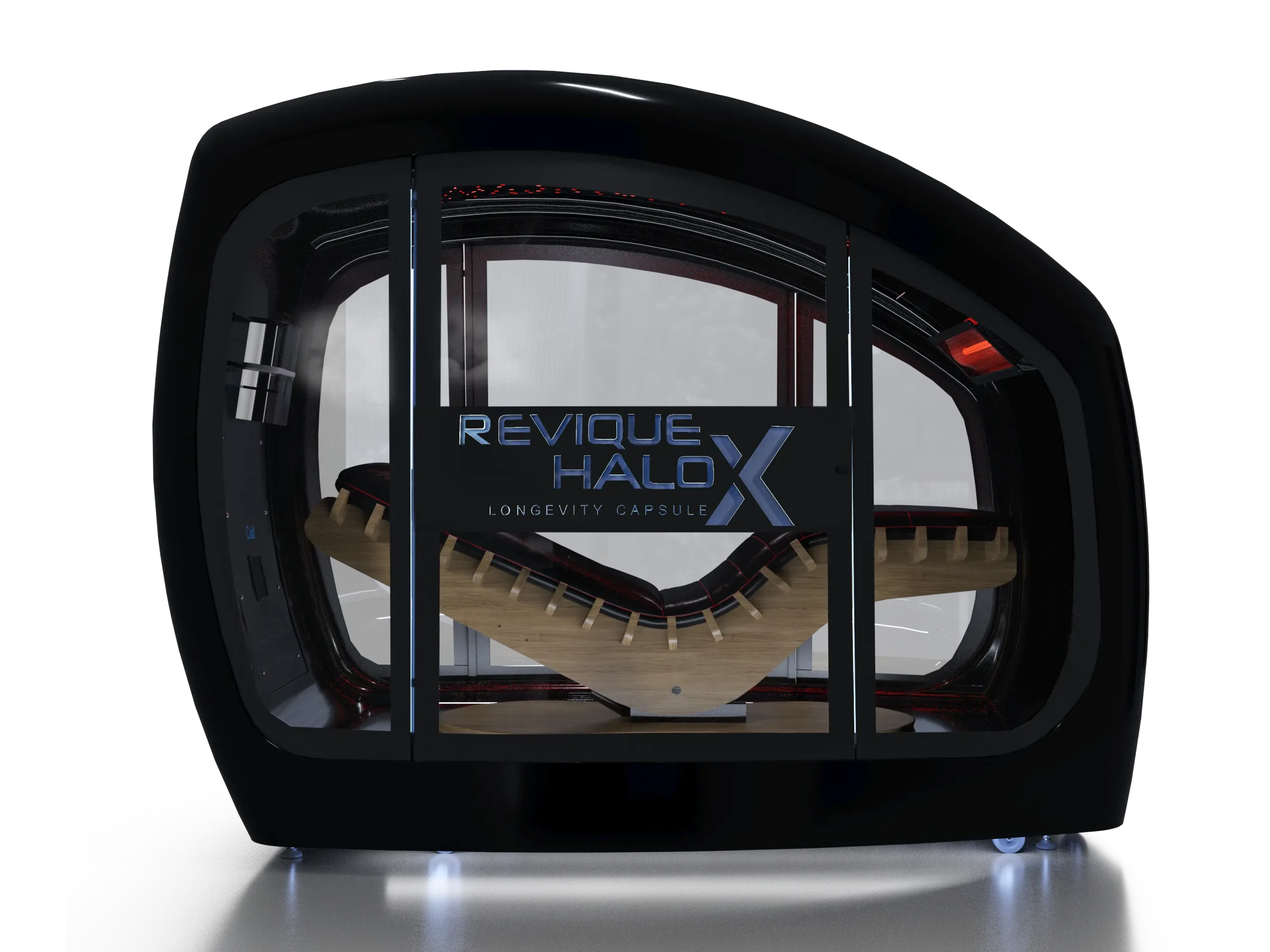 Capsula Revique HaloXL nera, vista frontale