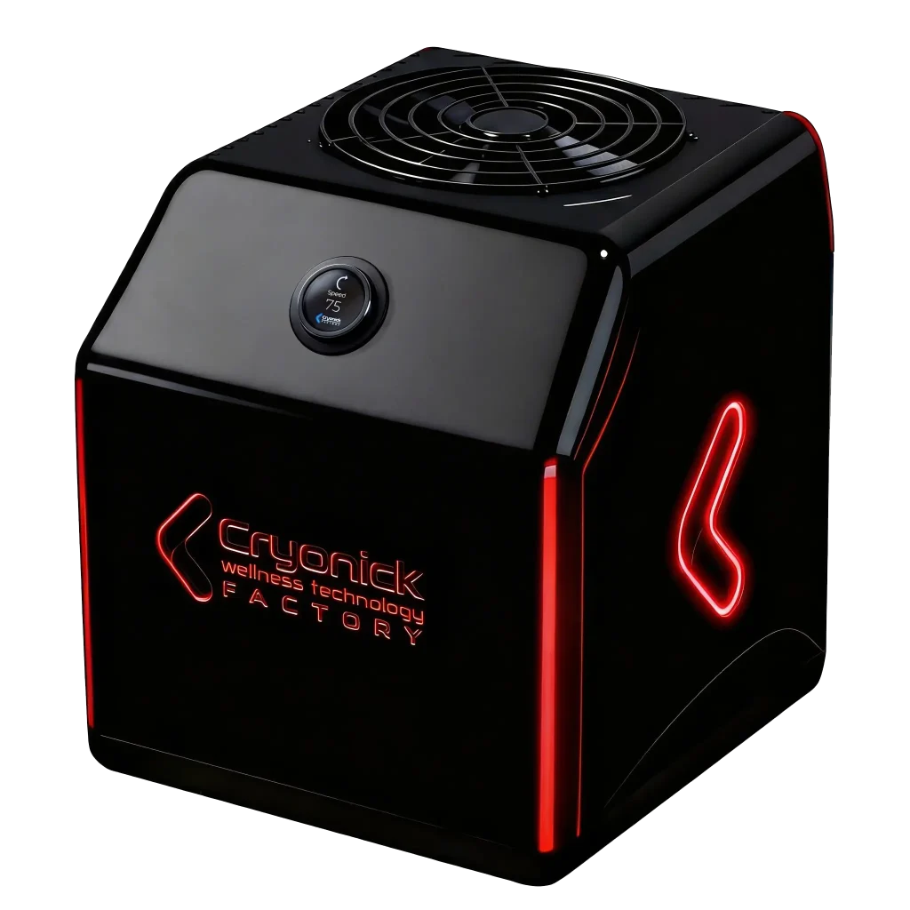 Generatore Caracalla HaloX nero con ventola superiore e logo Cryonick